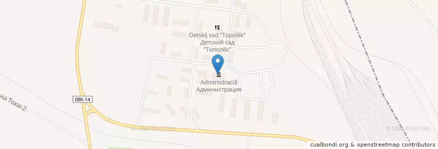 Mapa de ubicacion de Клуб en Rússia, Distrito Federal Oriental, Krai De Khabarovsk, Ванинский Район, Сельское Поселение Токи.