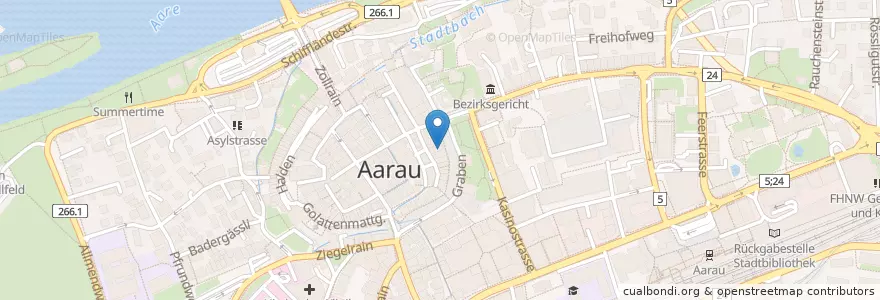 Mapa de ubicacion de Mr. Pick Wick Pub en Suisse, Argovie, Bezirk Aarau, Aarau.