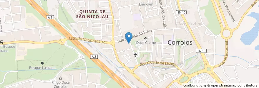 Mapa de ubicacion de Farmácia Abreu Cardoso en Portugal, Área Metropolitana De Lisboa, Setúbal, Setúbal Peninsula, Seixal, Corroios.