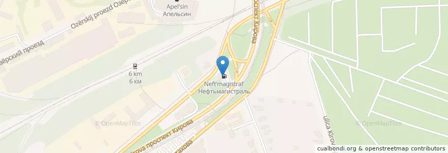 Mapa de ubicacion de Нефтьмагистраль en روسيا, Центральный Федеральный Округ, محافظة موسكو, Коломенский Городской Округ.