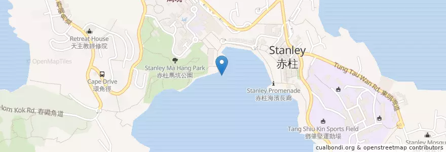 Mapa de ubicacion de Blake Pier en China, Guangdong, Hong Kong, Hong Kong Island, New Territories, Southern District.