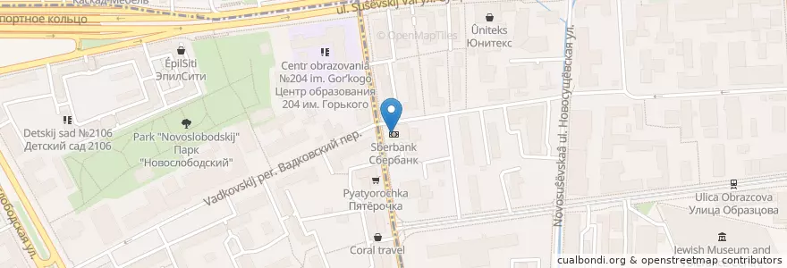 Mapa de ubicacion de Сбербанк en Rusya Federasyonu, Центральный Федеральный Округ, Москва, Район Марьина Роща.