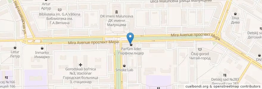 Mapa de ubicacion de Россельхозбанк en Rusia, Distrito Federal De Siberia, Omsk, Омский Район, Городской Округ Омск.