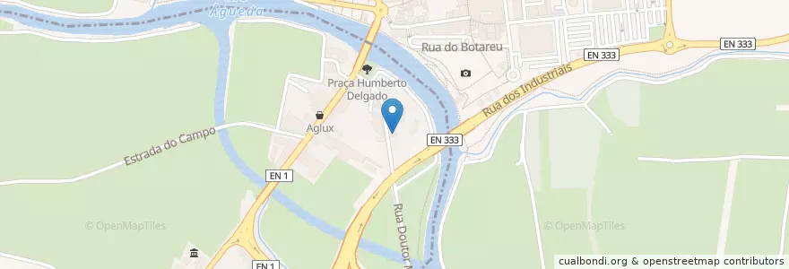Mapa de ubicacion de Casa do Rio en البرتغال, آويرو, الوسطى, فوغا السفلى, Águeda.