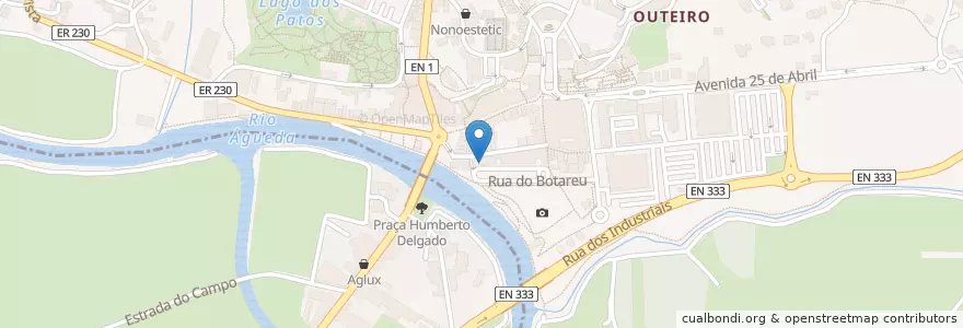 Mapa de ubicacion de Canal 7 en پرتغال, Aveiro, Centro, Baixo Vouga, Águeda, Águeda E Borralha.
