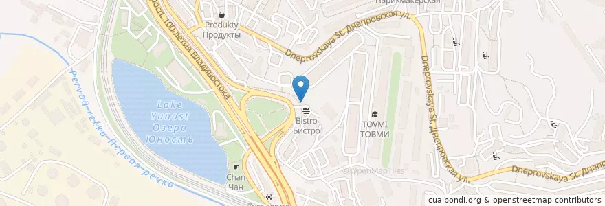 Mapa de ubicacion de Автомойка en Россия, Дальневосточный Федеральный Округ, Приморский Край, Владивостокский Городской Округ.
