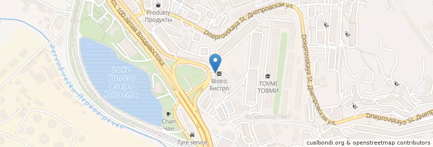 Mapa de ubicacion de Приём платежей en Russia, Far Eastern Federal District, Primorsky Krai, Владивостокский Городской Округ.