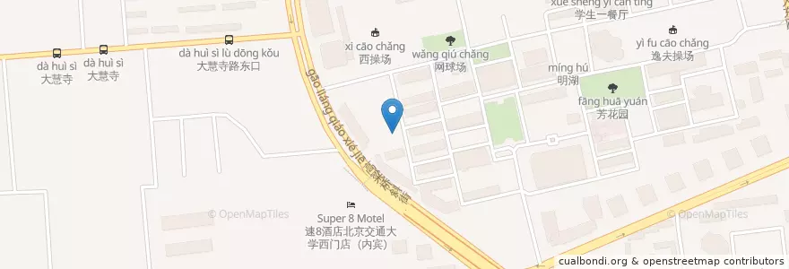 Mapa de ubicacion de 清真食堂 en China, Beijing, Hebei, 海淀区.