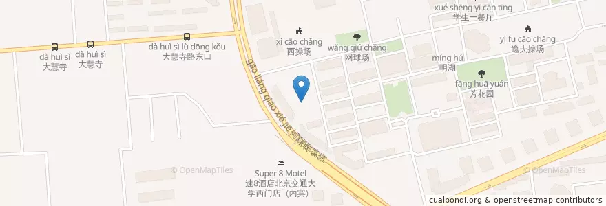 Mapa de ubicacion de 学生第三食堂 en China, Beijing, Hebei, 海淀区.