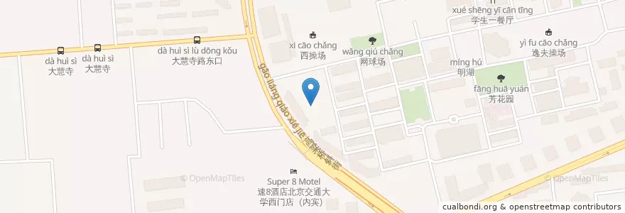 Mapa de ubicacion de 学生第二食堂 en China, Beijing, Hebei, 海淀区.