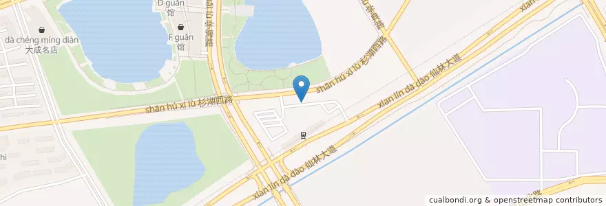 Mapa de ubicacion de 杉湖东路 en چین, جیانگسو, نانجینگ, 栖霞区.