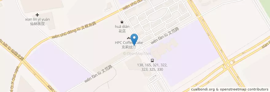 Mapa de ubicacion de 爱尚街区 en China, Jiangsu, Nankín, 栖霞区.