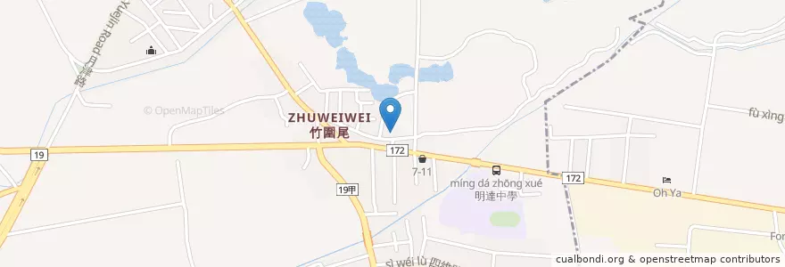 Mapa de ubicacion de 福南宮 en 臺灣, 臺南市, 新營區, 鹽水區.