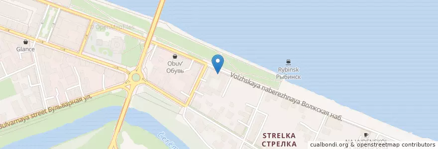 Mapa de ubicacion de Сбербанк en Russia, Distretto Federale Centrale, Oblast' Di Jaroslavl', Рыбинский Район, Городской Округ Рыбинск.
