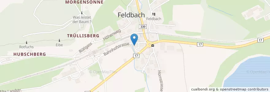 Mapa de ubicacion de Lakestreet Bar en İsviçre, Zürih, Bezirk Meilen, Hombrechtikon.