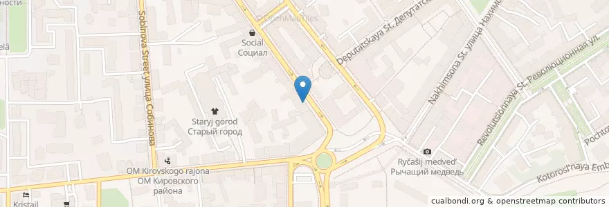 Mapa de ubicacion de Traveler's Coffee en Rusia, Distrito Federal Central, Óblast De Yaroslavl, Ярославский Район, Городской Округ Ярославль.