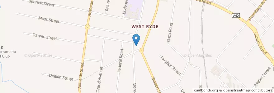 Mapa de ubicacion de West Ryde Long Day Care en Австралия, Новый Южный Уэльс, Sydney, Council Of The City Of Ryde.