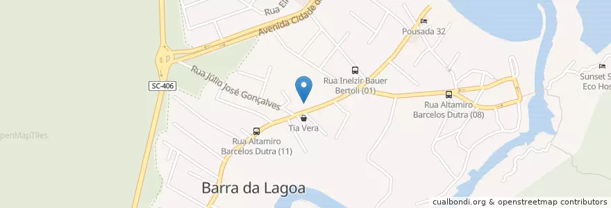 Mapa de ubicacion de Escola Básica Acácio Garibaldi São Thiago en Brazil, Jižní Region, Santa Catarina, Microrregião De Florianópolis, Região Geográfica Intermediária De Florianópolis, Florianópolis.