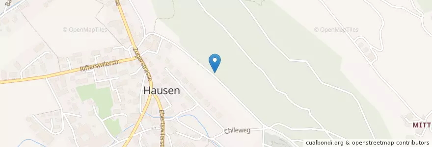 Mapa de ubicacion de Hausen am Albis en Suiza, Zúrich, Bezirk Affoltern, Hausen Am Albis.