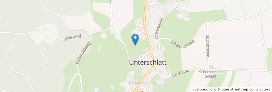 Mapa de ubicacion de Schlatt (ZH) en سويسرا, زيورخ, Bezirk Winterthur, Schlatt (Zh).