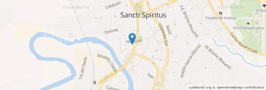 Mapa de ubicacion de MiCar en کوبا, Sancti Spiritus, Sancti Spiritus, Ciudad De Sancti Spiritus.