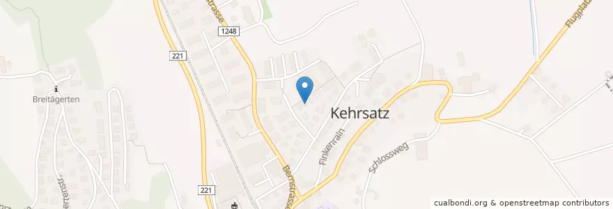 Mapa de ubicacion de Kehrsatz en Svizzera, Berna, Verwaltungsregion Bern-Mittelland, Verwaltungskreis Bern-Mittelland, Kehrsatz.
