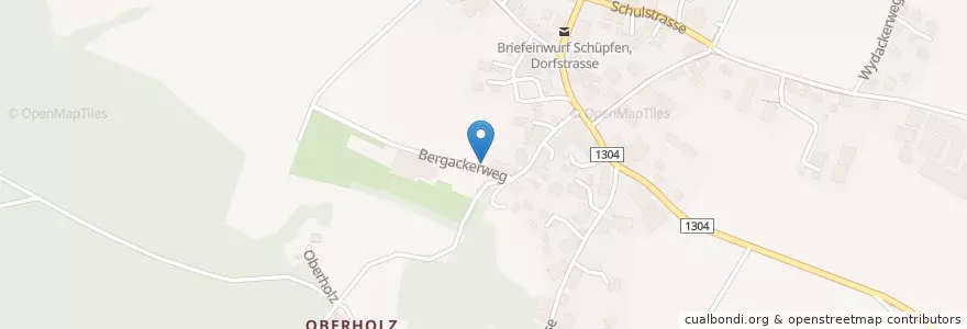 Mapa de ubicacion de Schüpfen en Schweiz/Suisse/Svizzera/Svizra, Bern/Berne, Verwaltungsregion Seeland, Verwaltungskreis Seeland, Schüpfen.