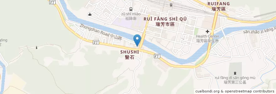 Mapa de ubicacion de 東和里活動中心 en Taïwan, Nouveau Taipei, Ruifang.