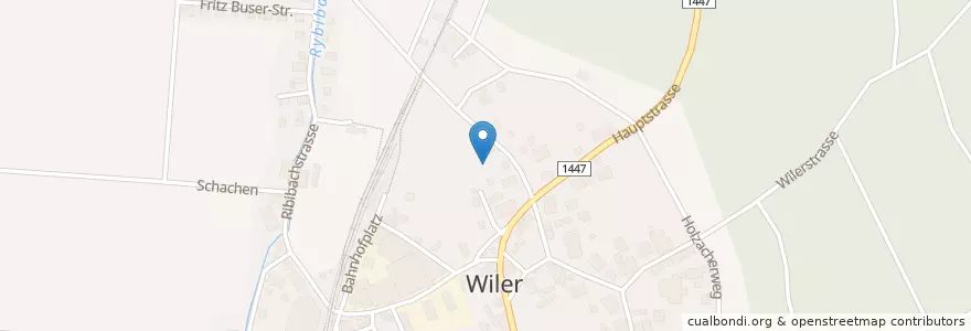 Mapa de ubicacion de Wiler bei Utzenstorf en İsviçre, Bern/Berne, Verwaltungsregion Emmental-Oberaargau, Verwaltungskreis Emmental, Wiler Bei Utzenstorf.
