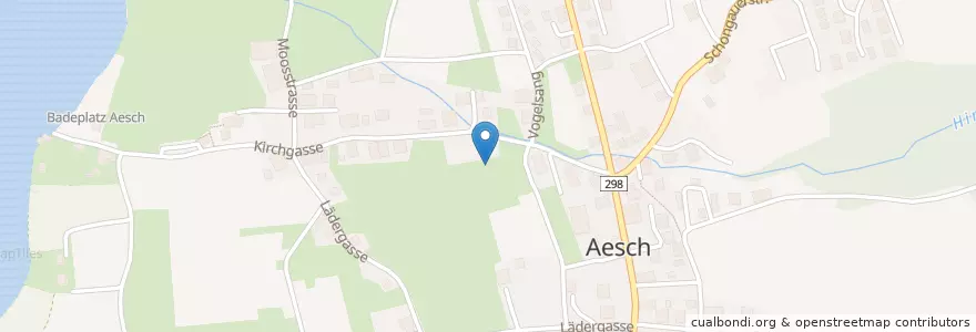 Mapa de ubicacion de Aesch (LU) en Suíça, Luzern, Aesch (Lu).