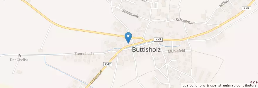 Mapa de ubicacion de Buttisholz en Schweiz/Suisse/Svizzera/Svizra, Luzern, Buttisholz.
