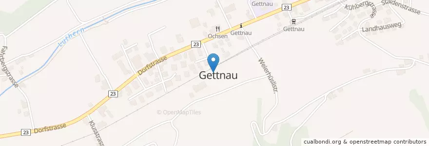 Mapa de ubicacion de Gettnau en سويسرا, Luzern, Gettnau.