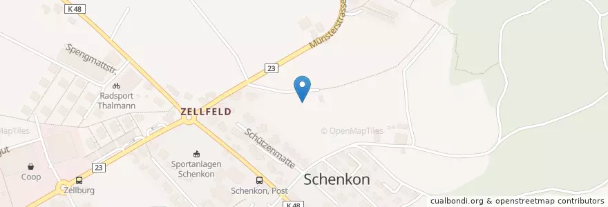 Mapa de ubicacion de Schenkon en Schweiz/Suisse/Svizzera/Svizra, Luzern, Schenkon.