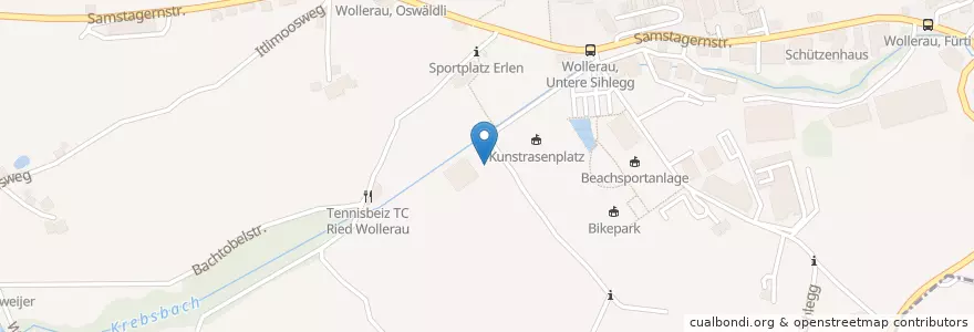 Mapa de ubicacion de Wollerau en سوئیس, Schwyz, Höfe, Wollerau.