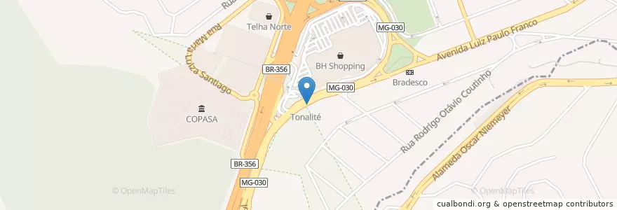 Mapa de ubicacion de Ivanilde en 브라질, 남동지방, 미나스제라이스, Região Geográfica Intermediária De Belo Horizonte, Região Metropolitana De Belo Horizonte, Microrregião Belo Horizonte, 벨루오리존치.