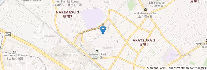 Mapa de ubicacion de 尾上歯科 en Japonya, 東京都, 板橋区.