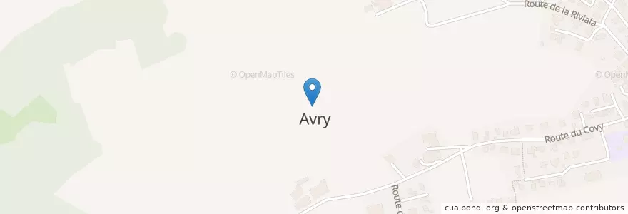 Mapa de ubicacion de Avry en سويسرا, Fribourg/Freiburg, District De La Sarine, Avry.