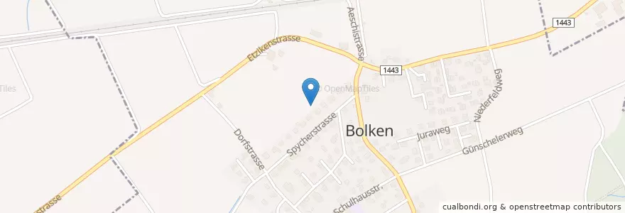 Mapa de ubicacion de Bolken en Svizzera, Soletta, Bezirk Wasseramt, Bolken.