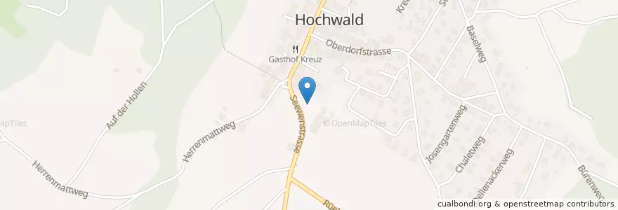 Mapa de ubicacion de Hochwald en Schweiz/Suisse/Svizzera/Svizra, Solothurn, Amtei Dorneck-Thierstein, Bezirk Dorneck, Hochwald.