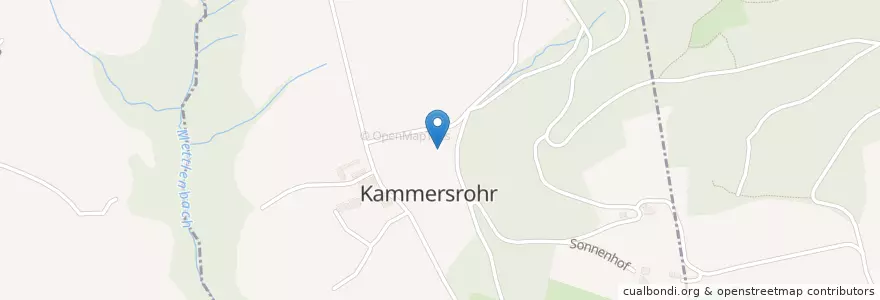 Mapa de ubicacion de Kammersrohr en Suíça, Berna, Verwaltungsregion Emmental-Oberaargau, Amtei Solothurn-Lebern, Bezirk Lebern, Verwaltungskreis Oberaargau, Attiswil, Kammersrohr.