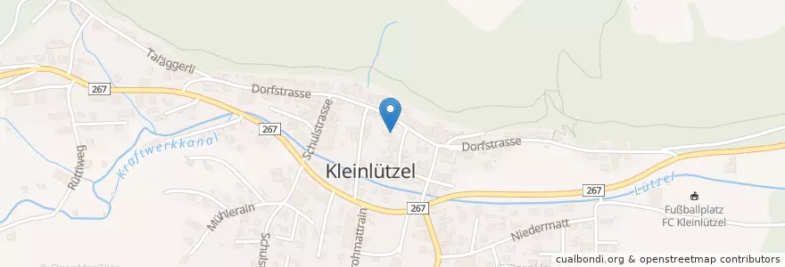 Mapa de ubicacion de Kleinlützel en Suiza, Soleura, Amtei Dorneck-Thierstein, Bezirk Thierstein, Kleinlützel.