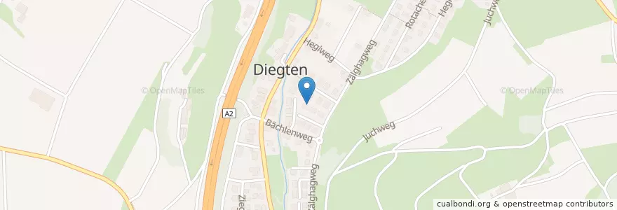 Mapa de ubicacion de Diegten en سويسرا, Basel-Landschaft, Bezirk Waldenburg, Diegten.