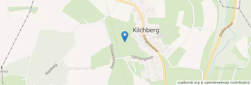 Mapa de ubicacion de Kilchberg (BL) en Suíça, Basel-Landschaft, Bezirk Sissach, Kilchberg (Bl).