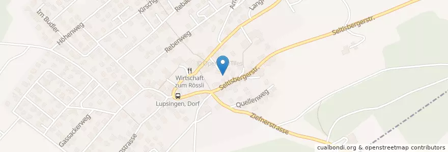 Mapa de ubicacion de Lupsingen en Svizzera, Basilea Campagna, Bezirk Liestal, Lupsingen.