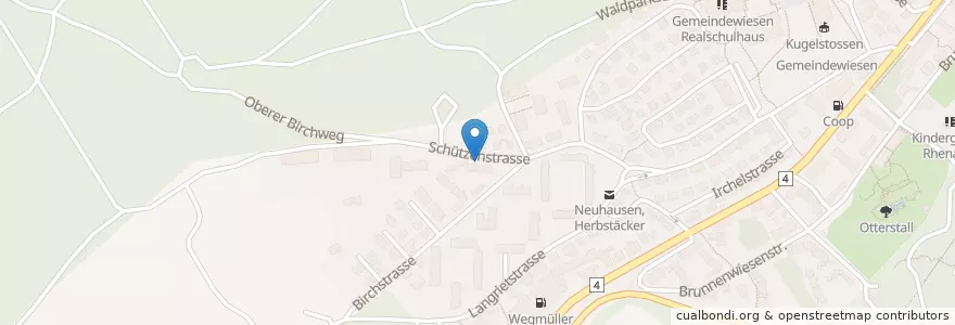 Mapa de ubicacion de Neuhausen am Rheinfall en Schweiz/Suisse/Svizzera/Svizra, Schaffhausen, Neuhausen Am Rheinfall.