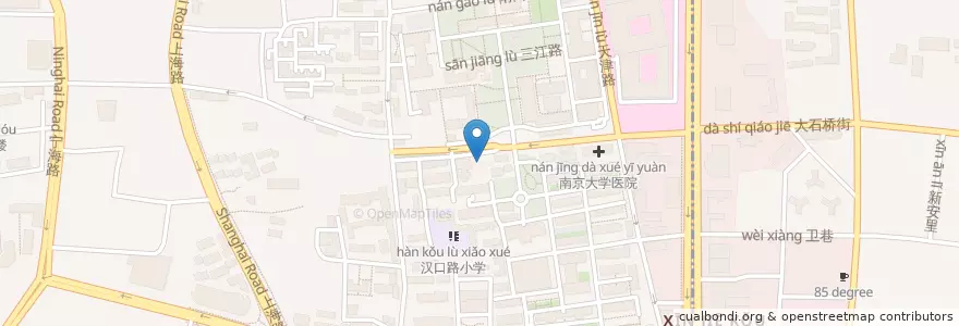 Mapa de ubicacion de 中国工商银行 en چین, جیانگسو, نانجینگ, 鼓楼区.