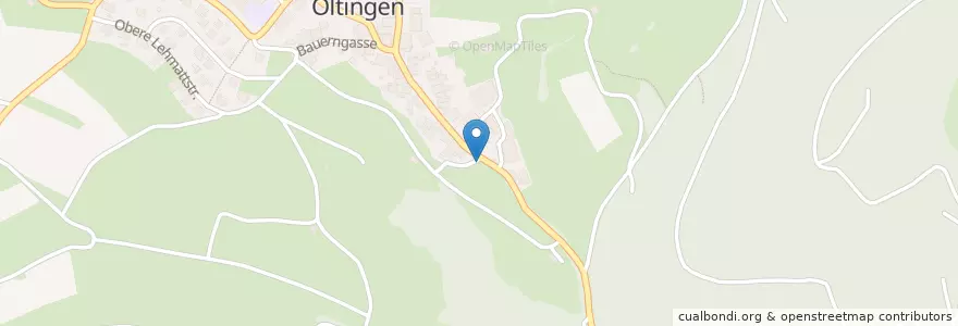 Mapa de ubicacion de Oltingen en Zwitserland, Bazel-Land, Bezirk Sissach, Oltingen.