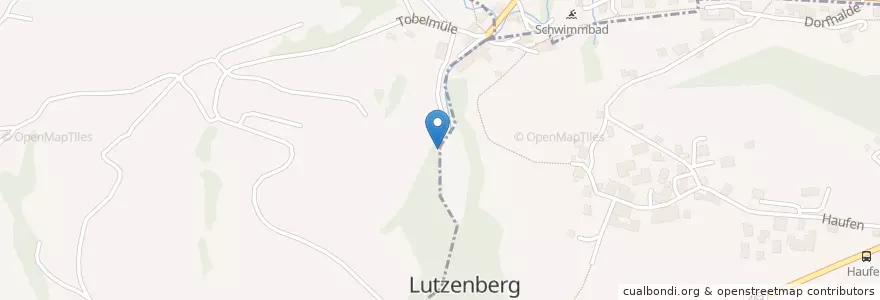 Mapa de ubicacion de Lutzenberg en Schweiz/Suisse/Svizzera/Svizra, Sankt Gallen, Vorderland.