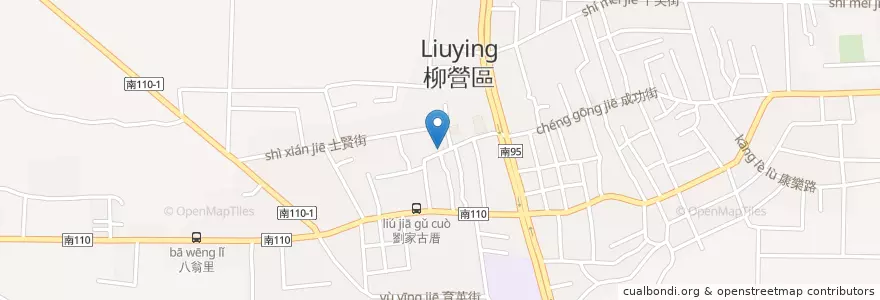 Mapa de ubicacion de 基督教長老教會 en Taiwán, 臺南市, 柳營區.