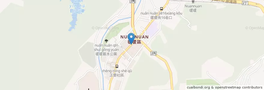 Mapa de ubicacion de 屈臣氏 en 台湾, 台湾省, 基隆市, 暖暖区.